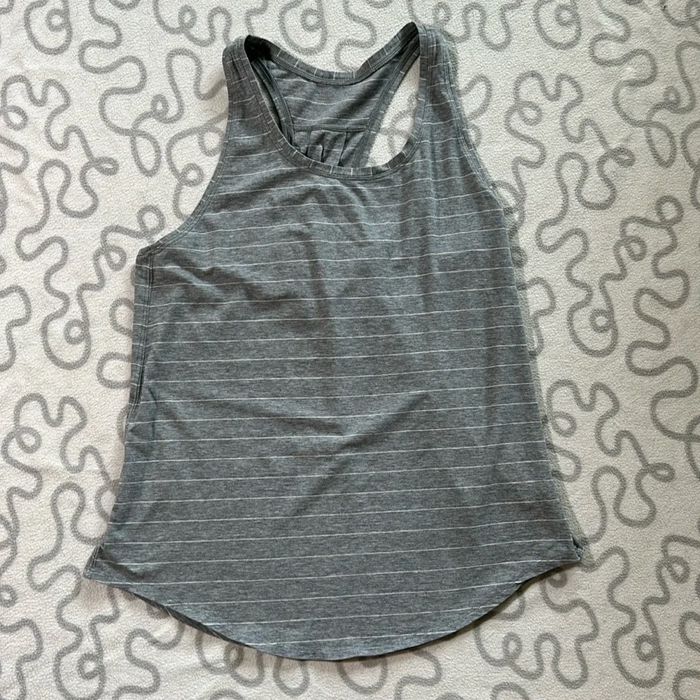 Lululemon Striped Scoop Neck Tank
